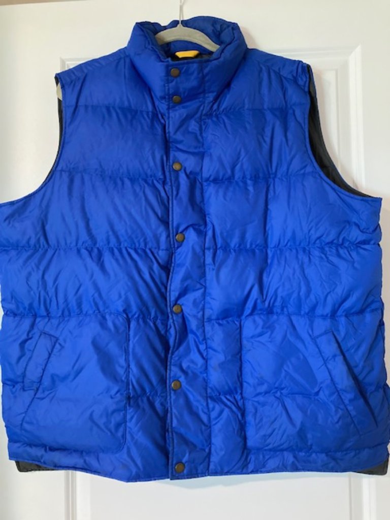 Mens Puffer Vest Lands End Sz Xl